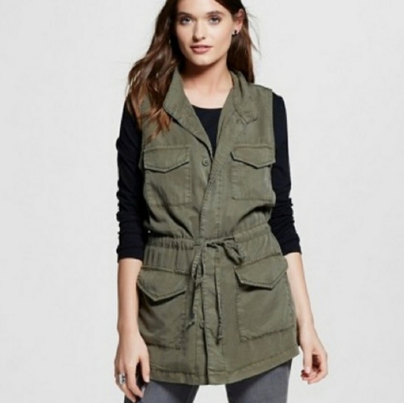 Mossimo Olive Green Cargo Vest 